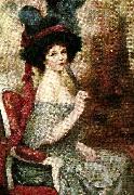 abel faivre woman with a fan oil painting artist